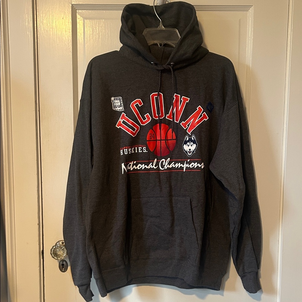 Hanes Gray UConn National Champions Hoodie